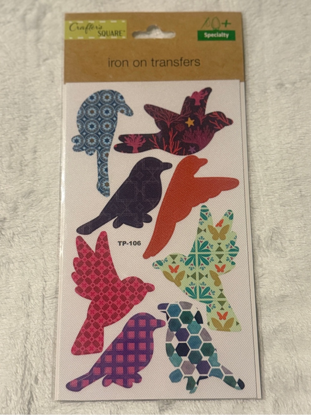 💜 Crafter's Square Bird Iron-On Transfers - Discontinued